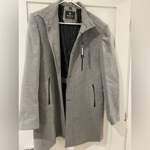 Men’s Stylish Grey Wool Pea Coat - NWT never worn!!